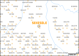 map of Sekʼe Solē