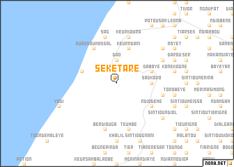 map of Sèkétarè