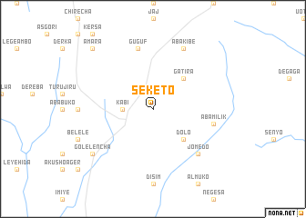 map of Sekʼetʼo