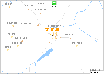 map of Sekgwa