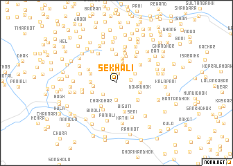 map of Sekhāli