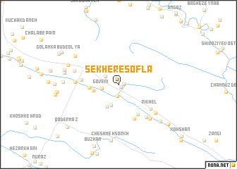 map of Sekher-e Soflá