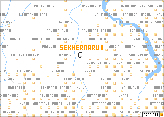 map of Sekher Narun