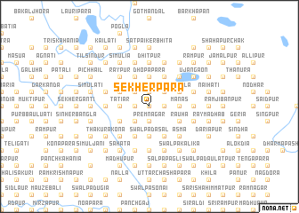 map of Sekherpāra