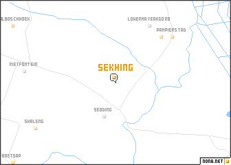 map of Sekhing