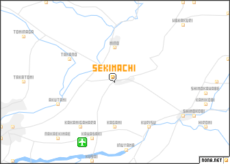 map of Sekimachi