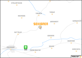 map of Sekiören