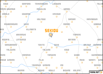 map of Sékiou