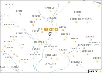 map of Sekirci