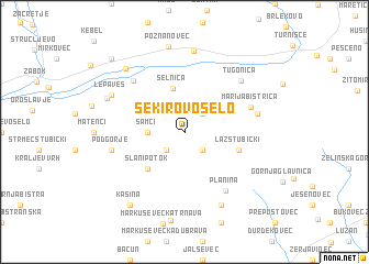 map of Sekirovo Selo