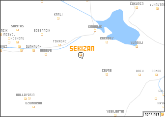 map of Sekizan