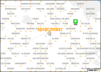 map of Sękocin Nowy