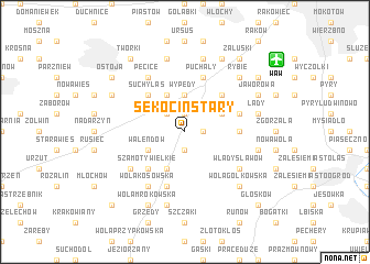 map of Sękocin Stary