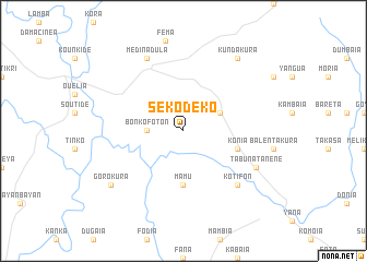 map of Sekodeko