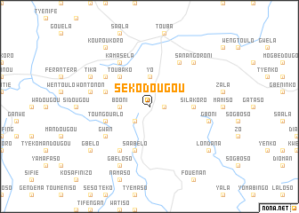 map of Sékodougou