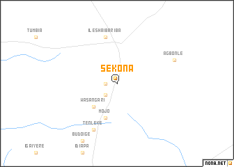 map of Sekona