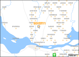 map of Sekonyi