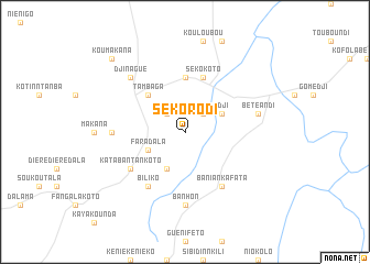 map of Sékorodi