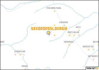 map of Sekororoslokasie