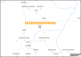 map of Sekossononkparou