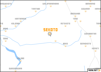 map of Sékoto