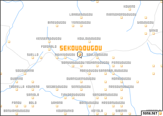 map of Sékoudougou