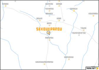 map of Sékoukparou