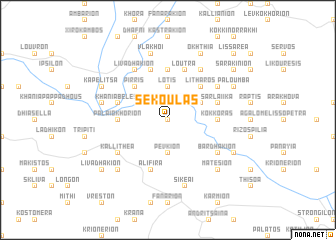 map of Sékoulas