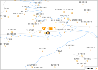 map of Sekovo