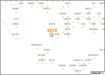 map of Séko