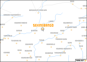 map of Sékré-Bango