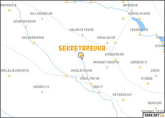 map of Sekretarëvka