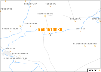 map of Sekretarka