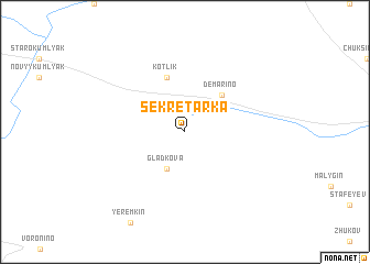 map of Sekretarka