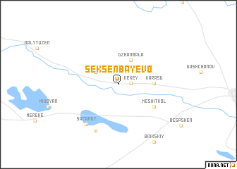 map of Seksenbayevo