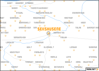 map of Sekshusene