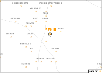 map of Sékui