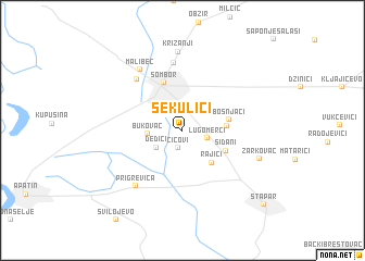 map of Sekulići