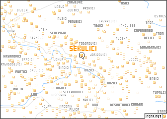 map of Sekulići