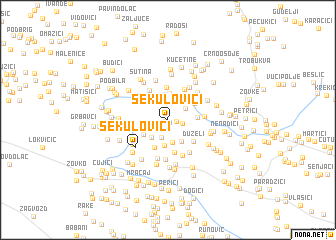 map of Sekulovići