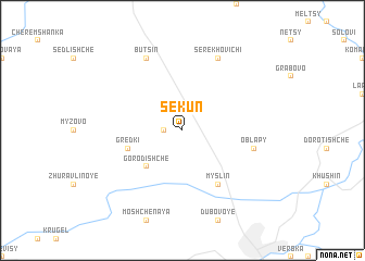 map of Sekunʼ