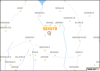 map of Sekuya