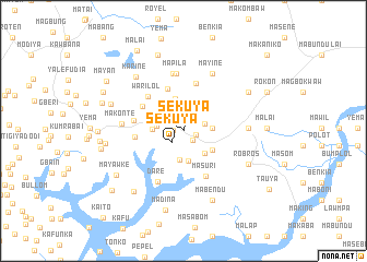 map of Sekuya