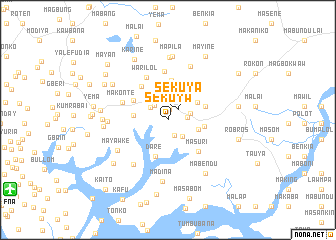 map of Sekuya