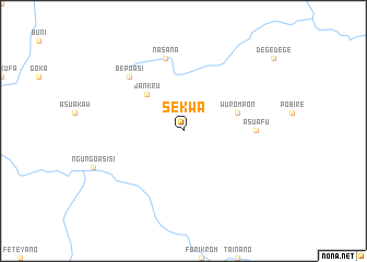 map of Sekwa