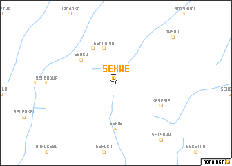 map of Sekwe