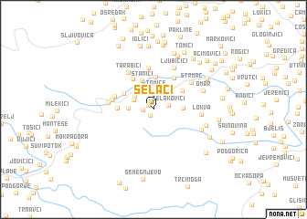 map of Selaći