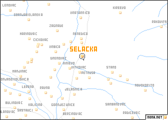 map of Selačka