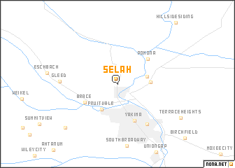 map of Selah