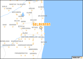 map of Selǝkǝran